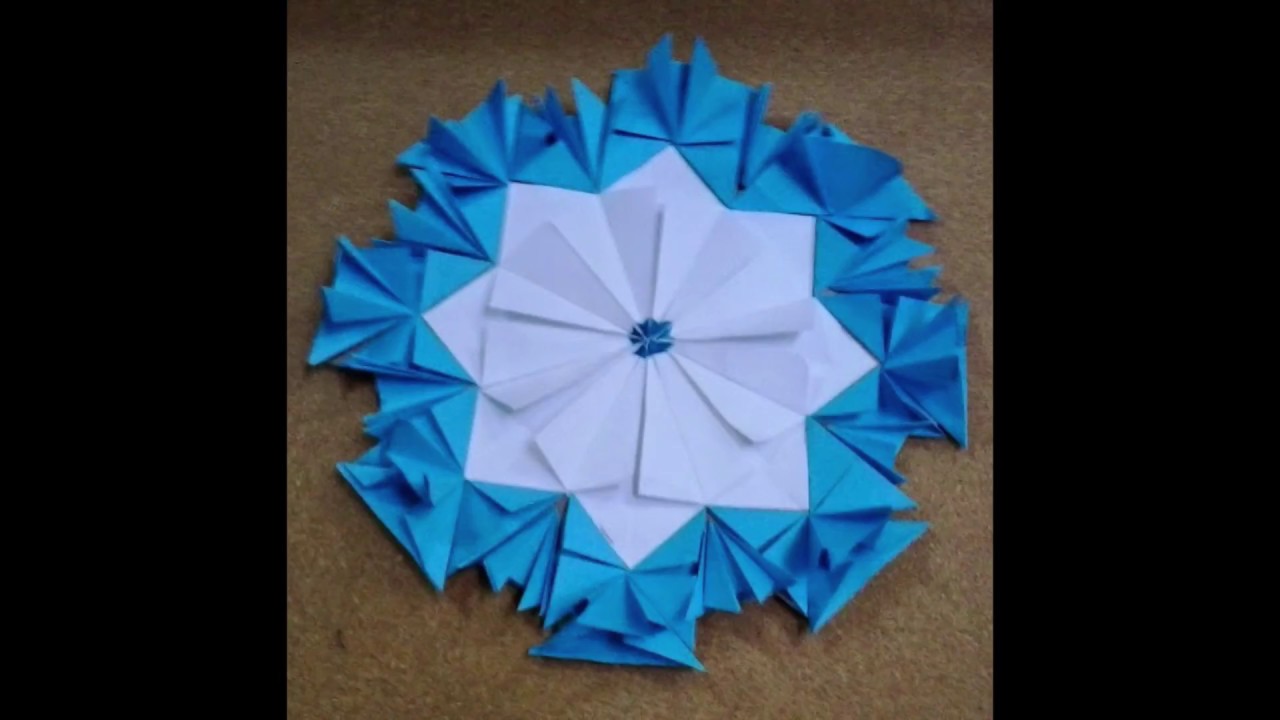 TUTORIAL Escarapela en Origami para decorar el salon del colegio en las fiestas patrias