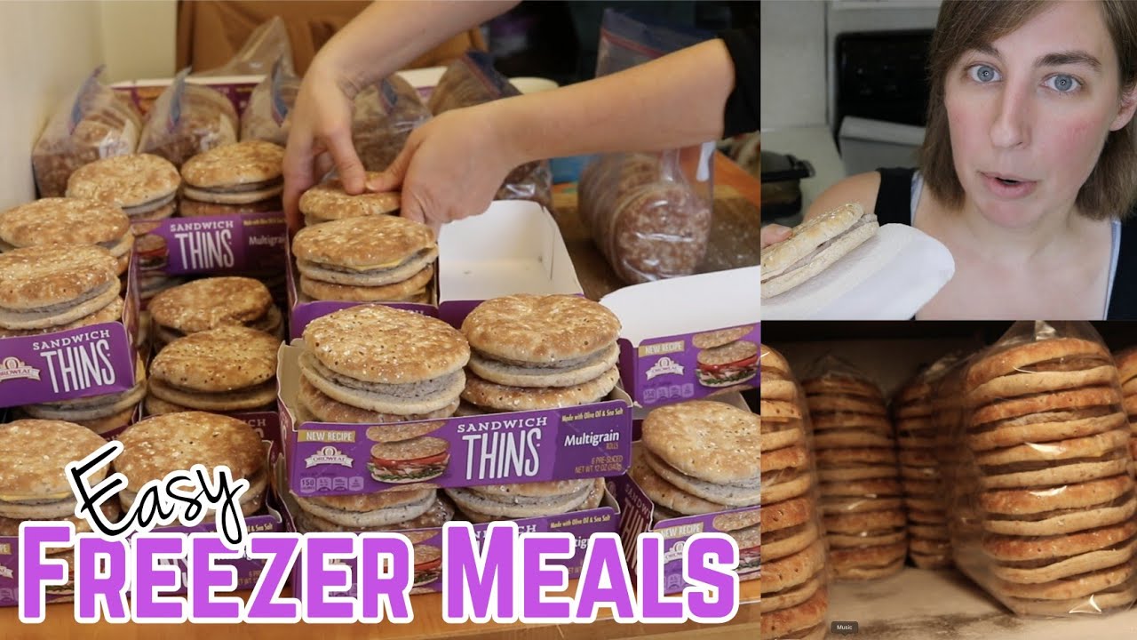 Easy Freezer Meals // Freezer Breakfast Sandwiches