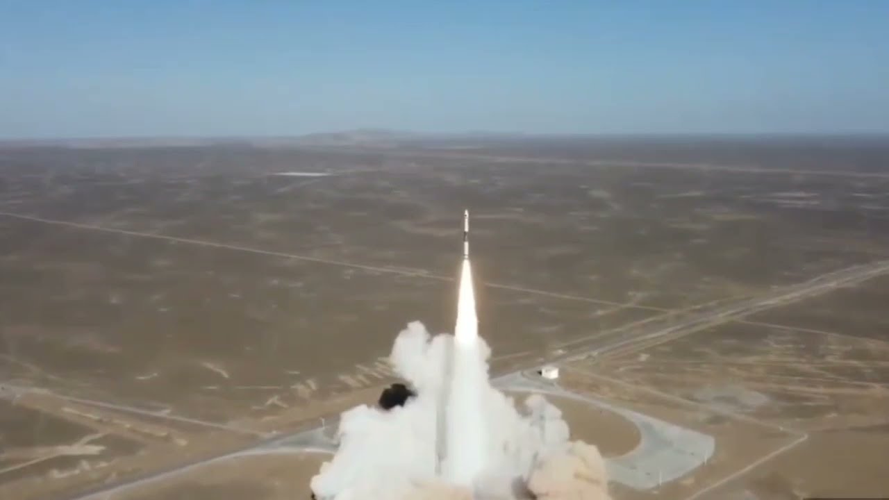 Kuaizhou-1 Carrier Rocket Lift-off the Jiuquan Satellite
