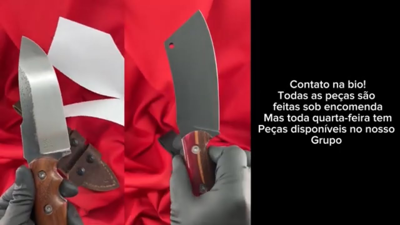 Fazendo duas facas artesanais