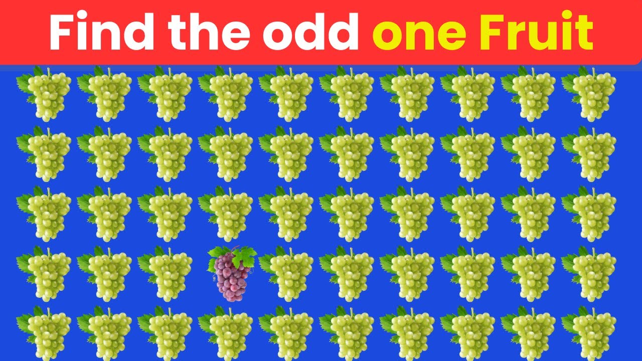 Find the Odd One 🍓🤔 | Fruit Edition | Spot the Different Fruit Quiz | Baali Cartoons