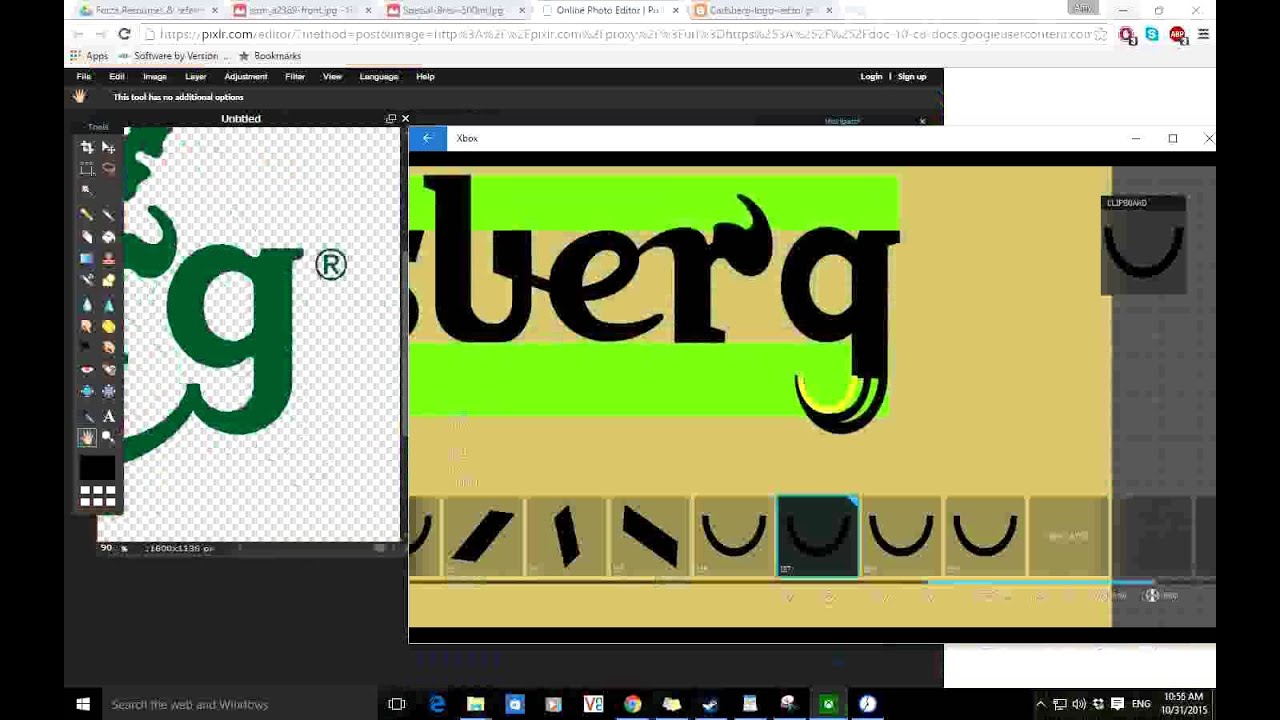 Finishing the Carlsberg Logo