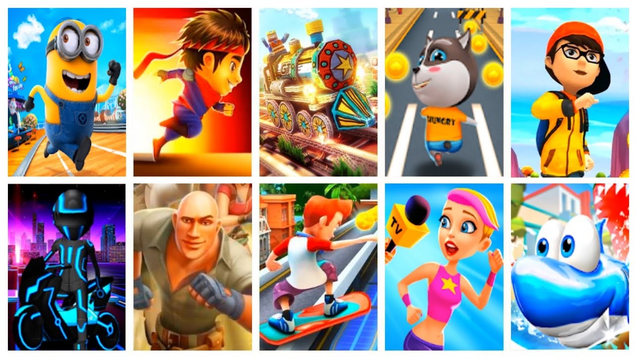 Runner Battle #4: Minion Rush, Bus Rush, Ninja Run, Hollywood Rush, Subway Scooters, Jumanji Run