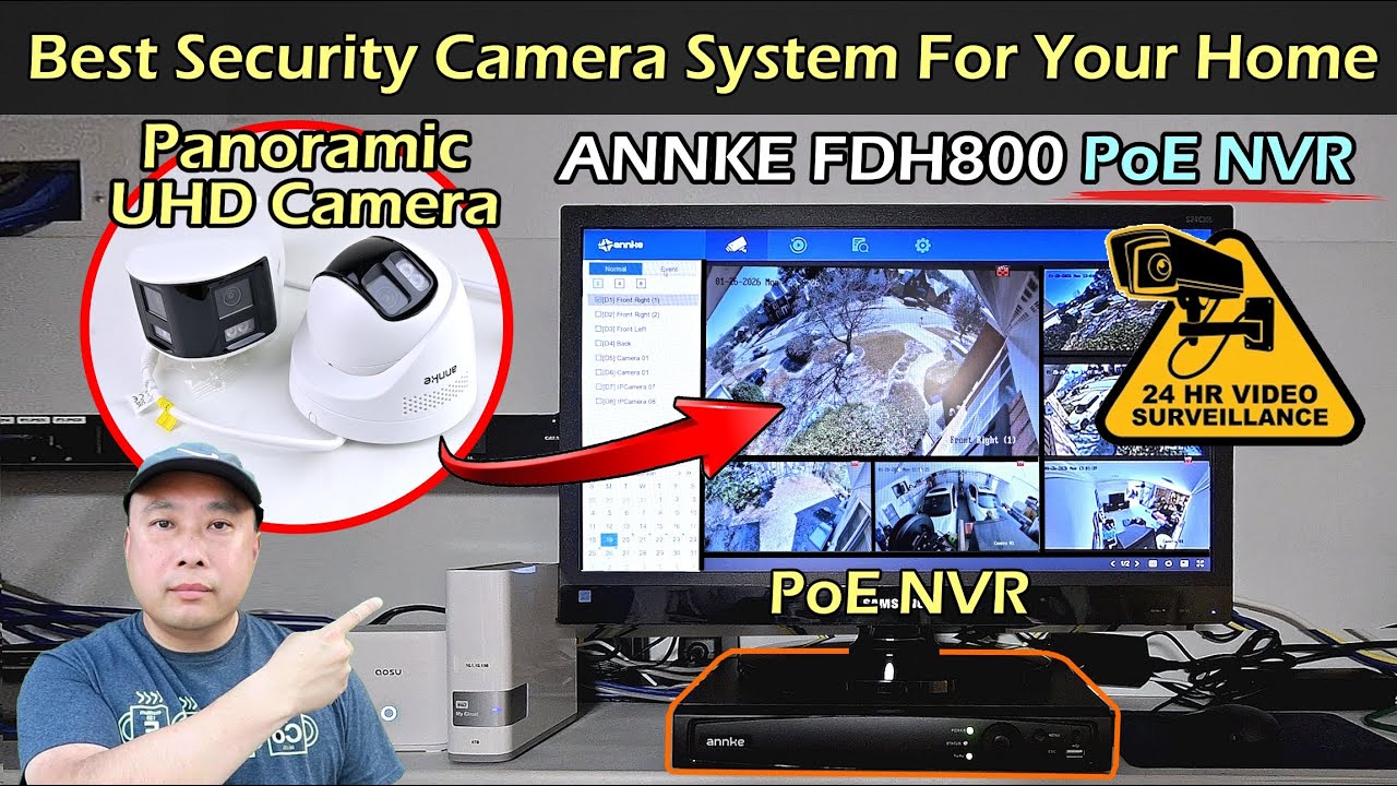 Best PoE Security Camera System | ANNKE FDH800 UHD Camera