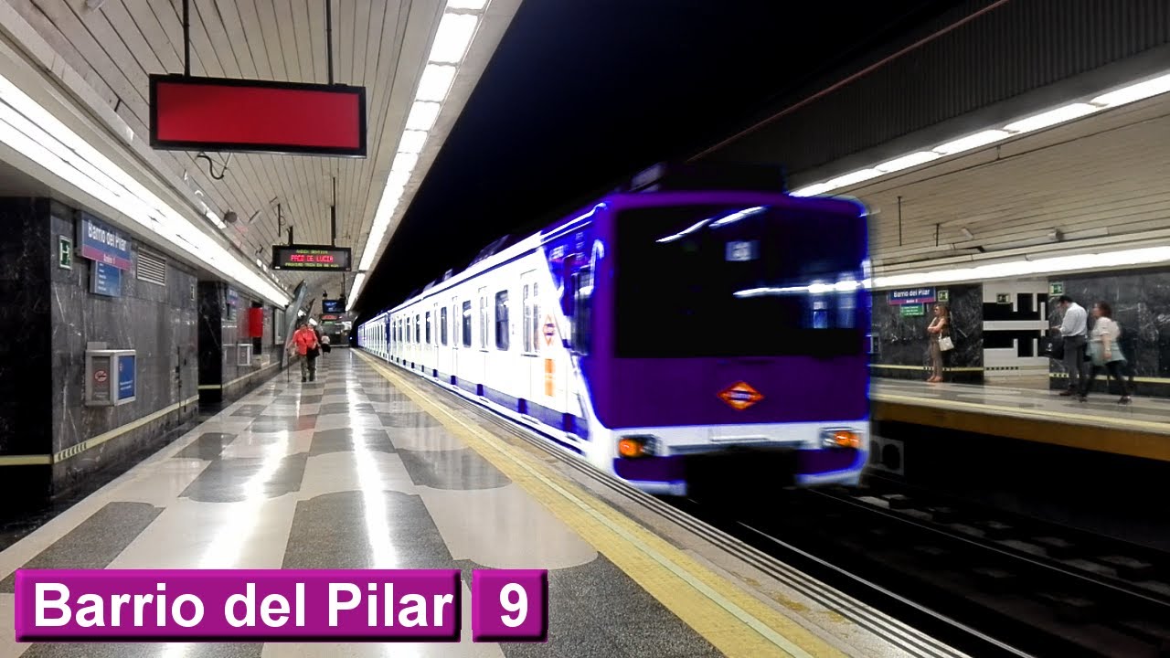 Barrio del Pilar | линия 9 : Мадридский метрополитен ( класс 5000 - 5500 )