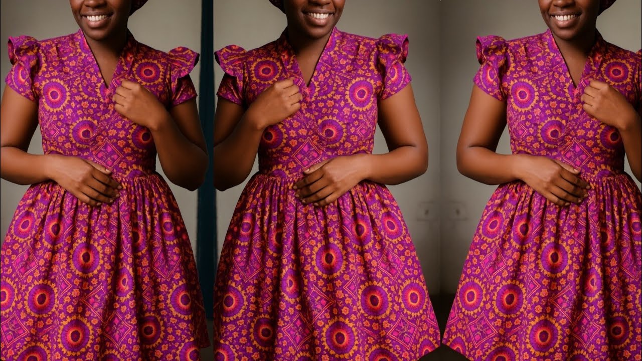 Funda ukusika nokuthunga iphinifa, how to cut and sew iphinifa with pleated skirt, two tiers skirt..