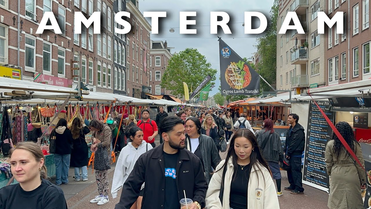 Touring The Most Popular Street Market In Amsterdam | Albert Cuyp Market: So Much To See & Eat 🇳🇱❤️