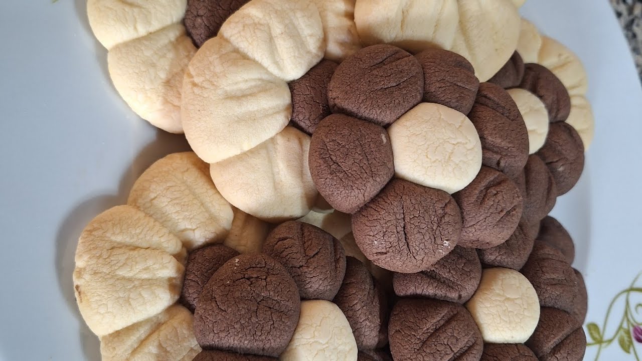 İKİ RENKLİ ÇİÇEK KURABİYE 🫓🍪👈