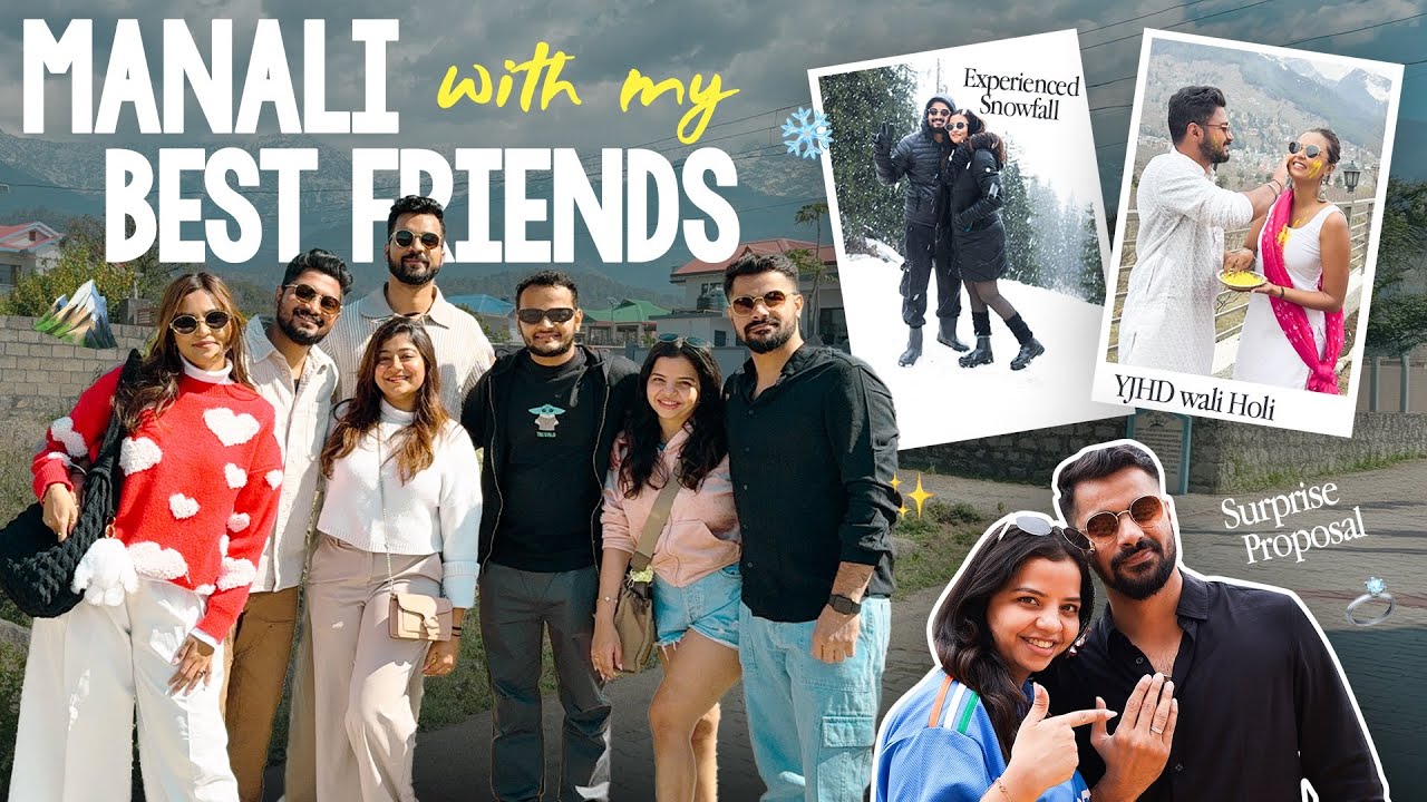 Living our ‘YJHD’ life in MANALI with our Best-Friends🥹🏔️✨ / Dharamshala & Manali Travel Vlog