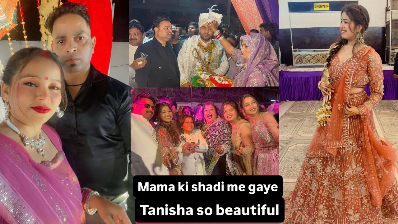 Mama ki shadi me gaye tanisha so beautiful ❤️🫶🏻#@anjanadhingiya￼