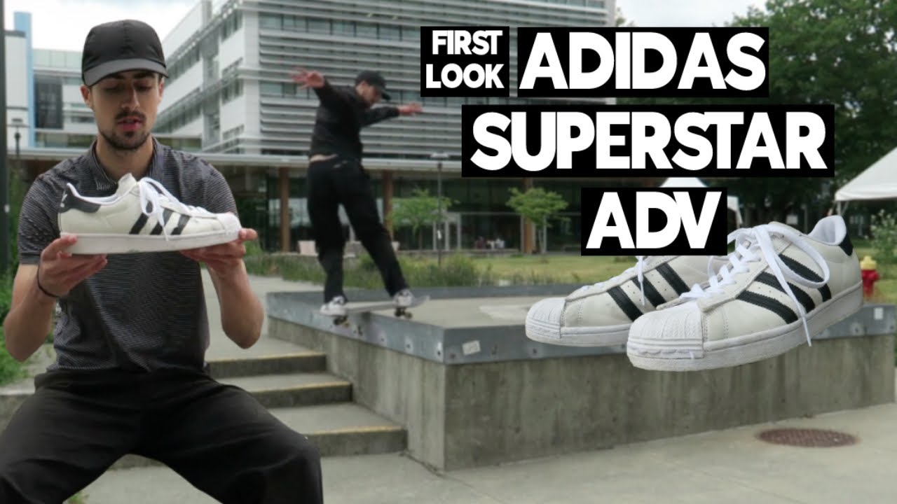 Катание на скейтборде в кроссовках Adidas Superstar ADV. Первые впечатления.
