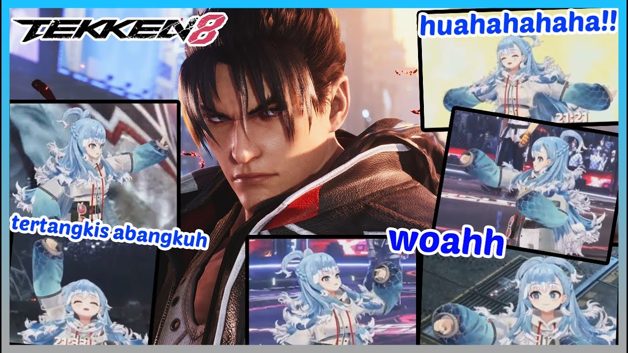 Momen Kobo petakilan, joget - joget, chunibyou ketika bermain Tekken 8