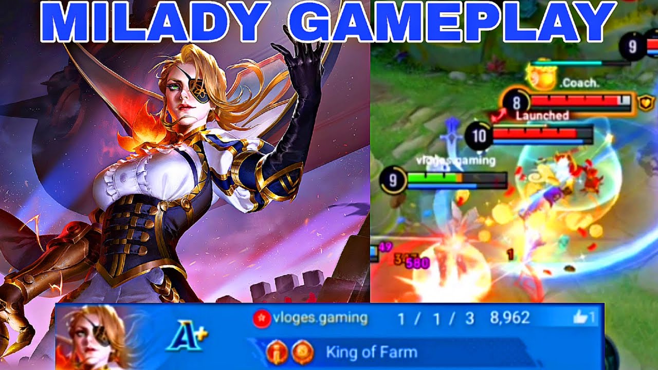 MILADY RANKED MATCH GAMEPLAY | HONOR OF KINGS GAMEPLAY 