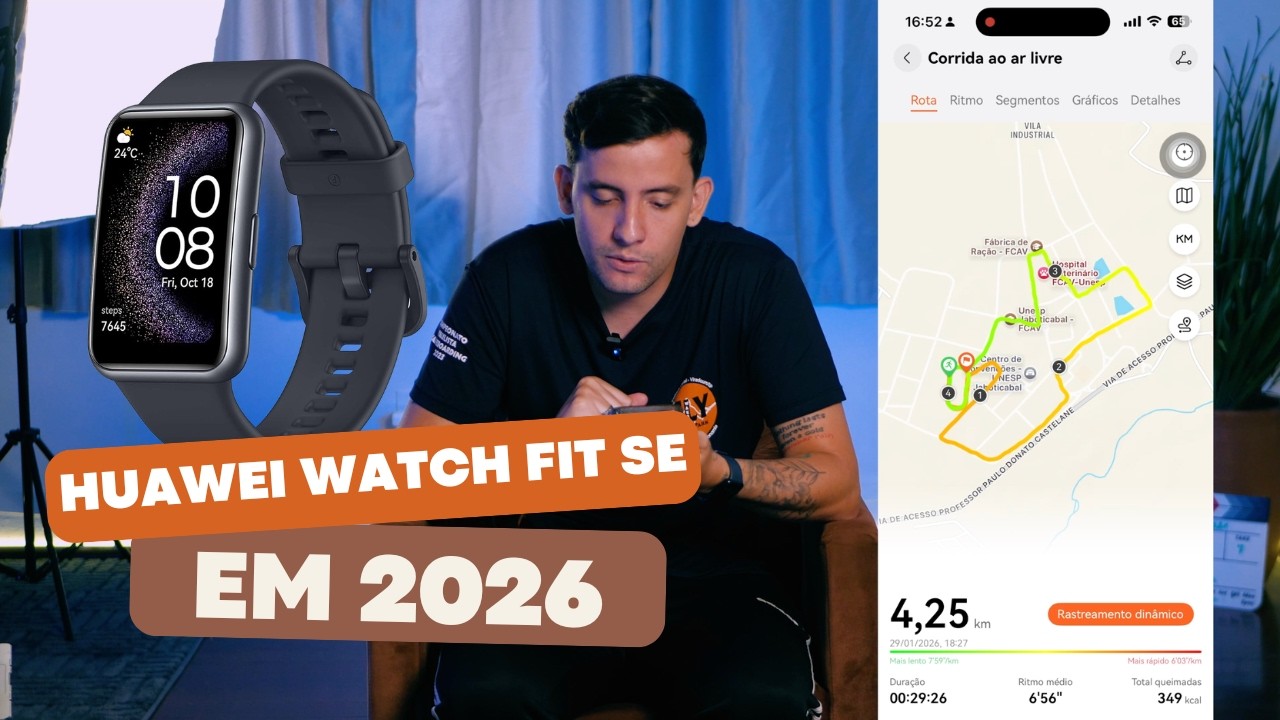 Huawei Watch Fit SE em 2026: Vale a Pena? (Review Completo e para atletas)