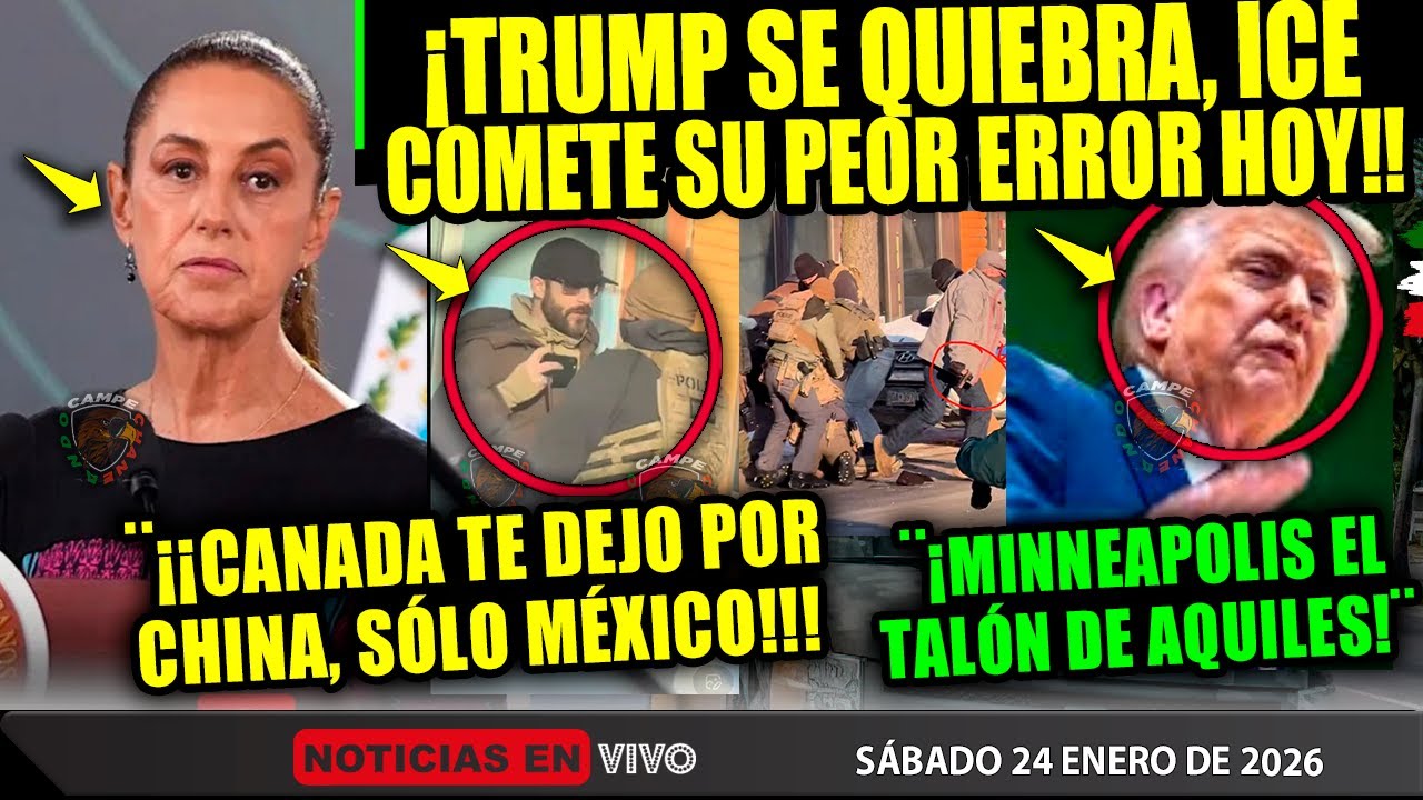 SÁBADAZO! TRUMP ¡Y LOS ESTADOS UNIDOS SE QUIEBRAN! ICE COMETIÓ SU PEOR ERROR ¡CLAUDIA SHEINBAUM HOY!