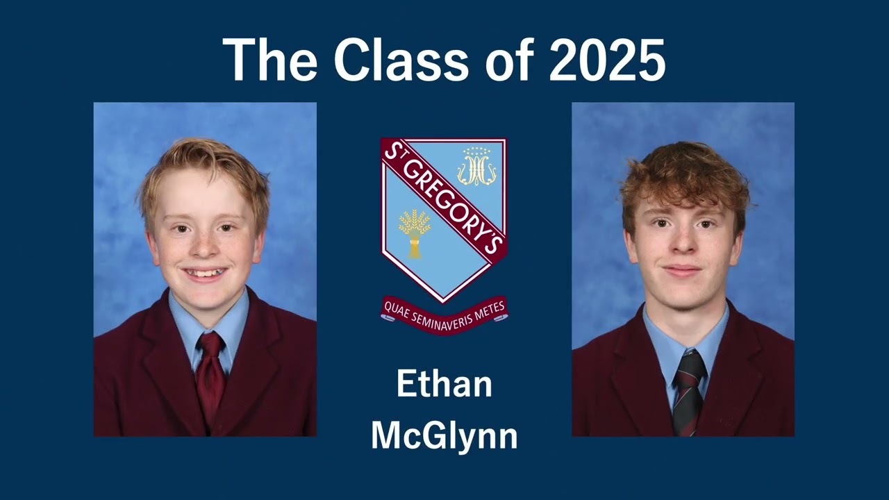 St Gregory's College Year 12 2025 Graduation Video Played at Formal