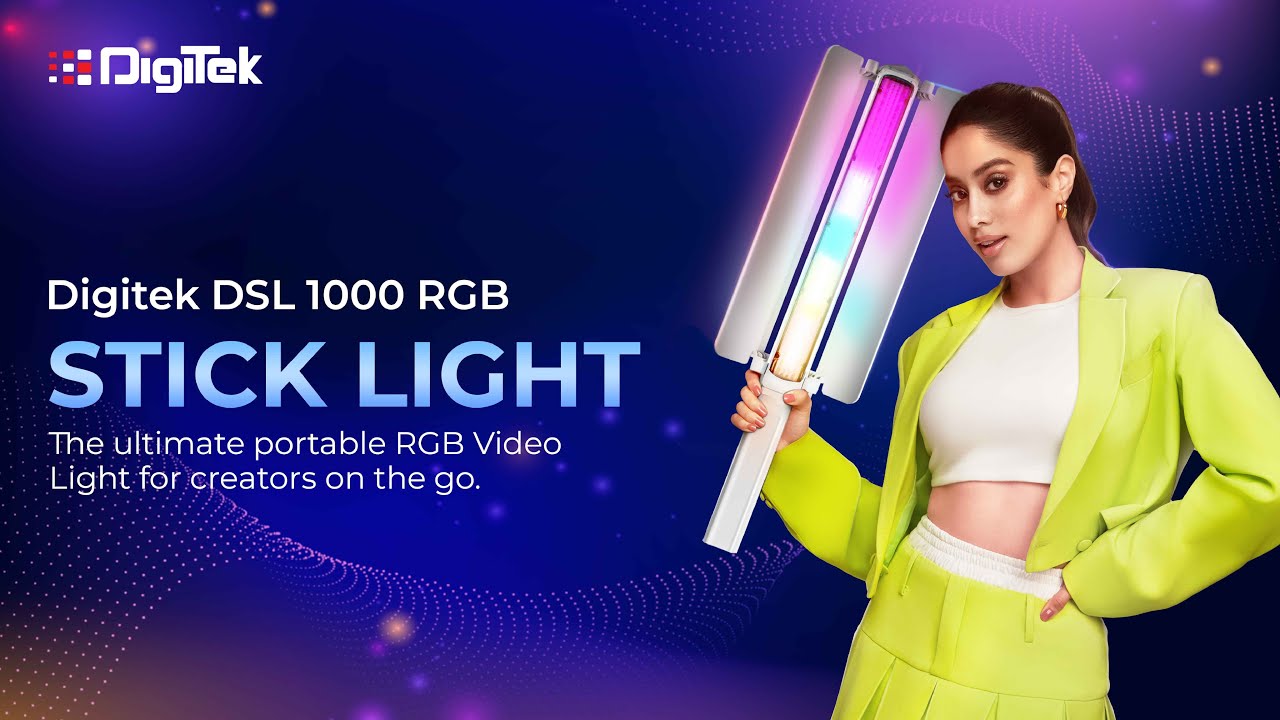 The Ultimate RGB Stick Light! 💡 Digitek DSL-1000 - 180W of Pure Creative Power!