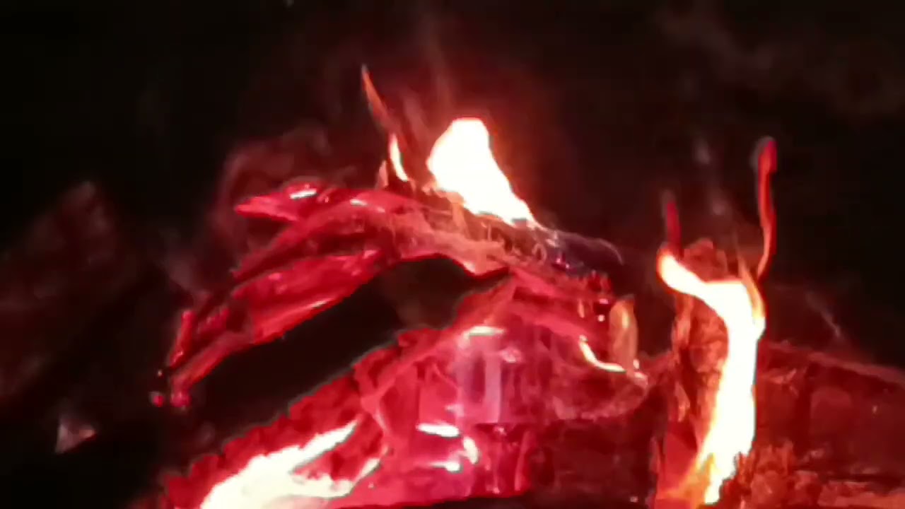 Campire In The Silent Night Wilderness | Relaxing Fire Sounds Under The Dark Sky