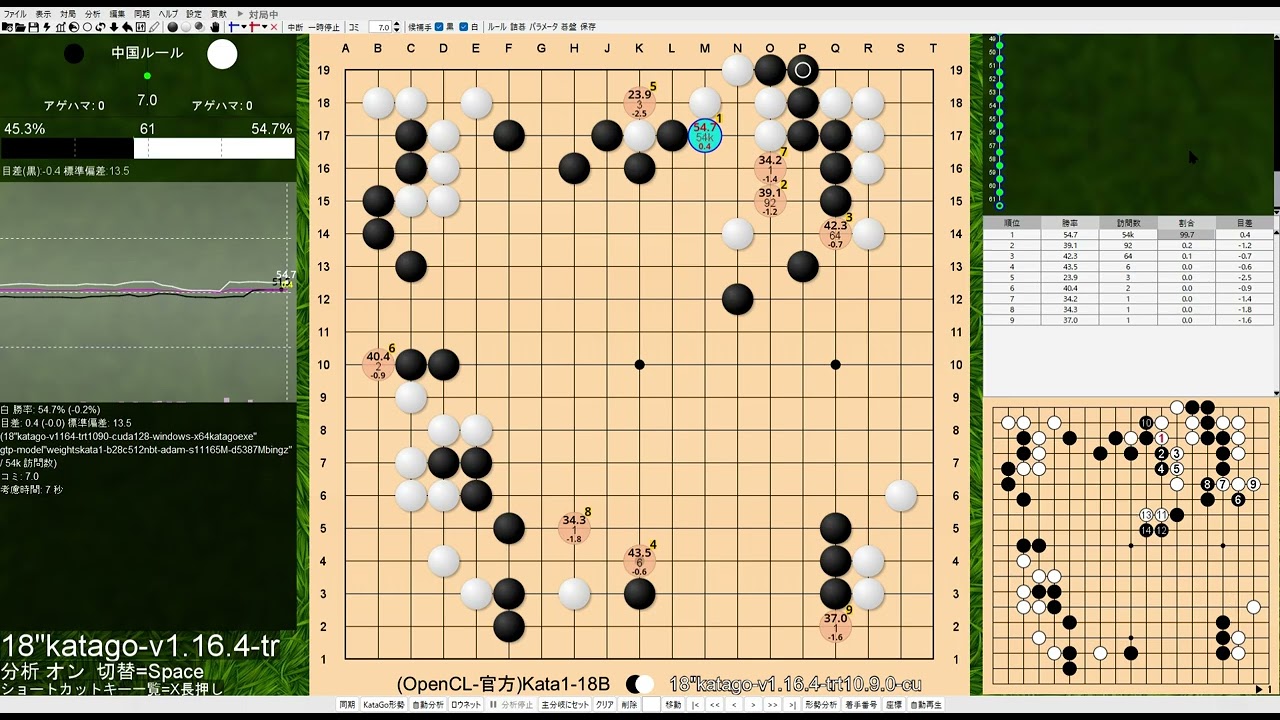 Gogo囲碁19路盤19x19AI対決20260104SUN