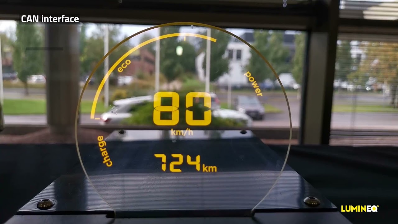 LUMINEQ transparent display demo products
