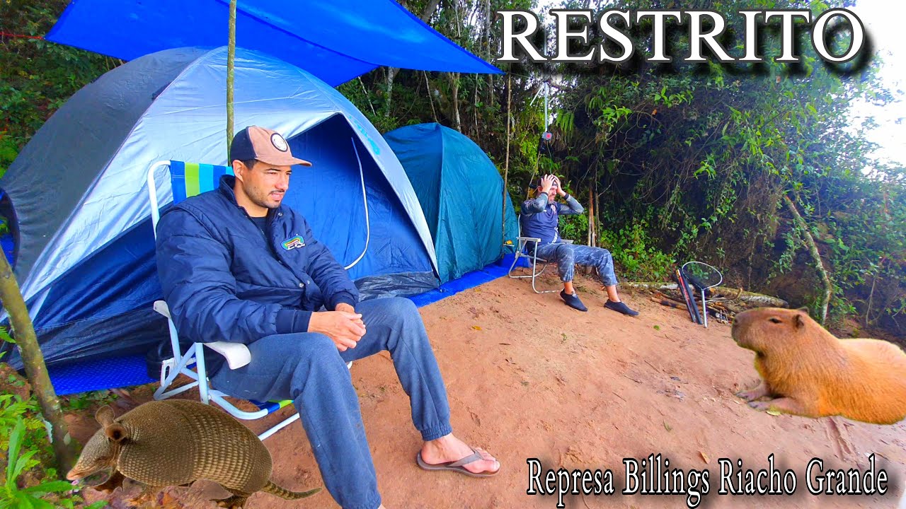 PESCARIA e ACAMPAMENTO em LOCAL RESTRITO INFESTADO de PEIXES, só Cará Bruto