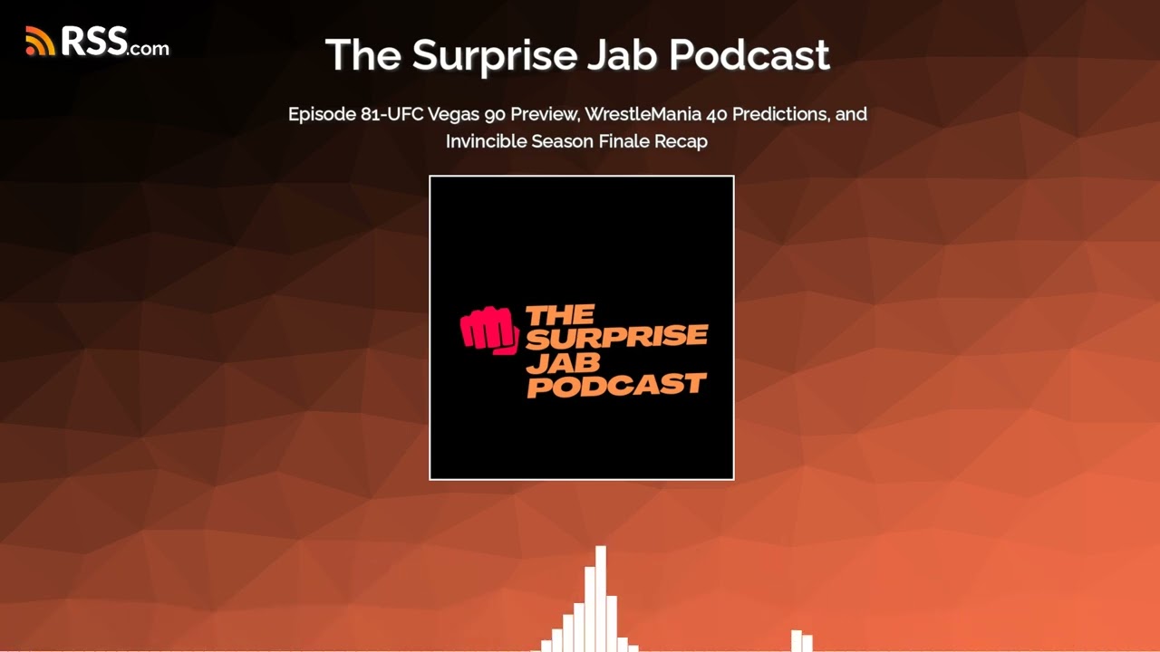 Episode 81-UFC Vegas 90 Preview, WrestleMania 40 Predictions, and Invincible Season Finale...