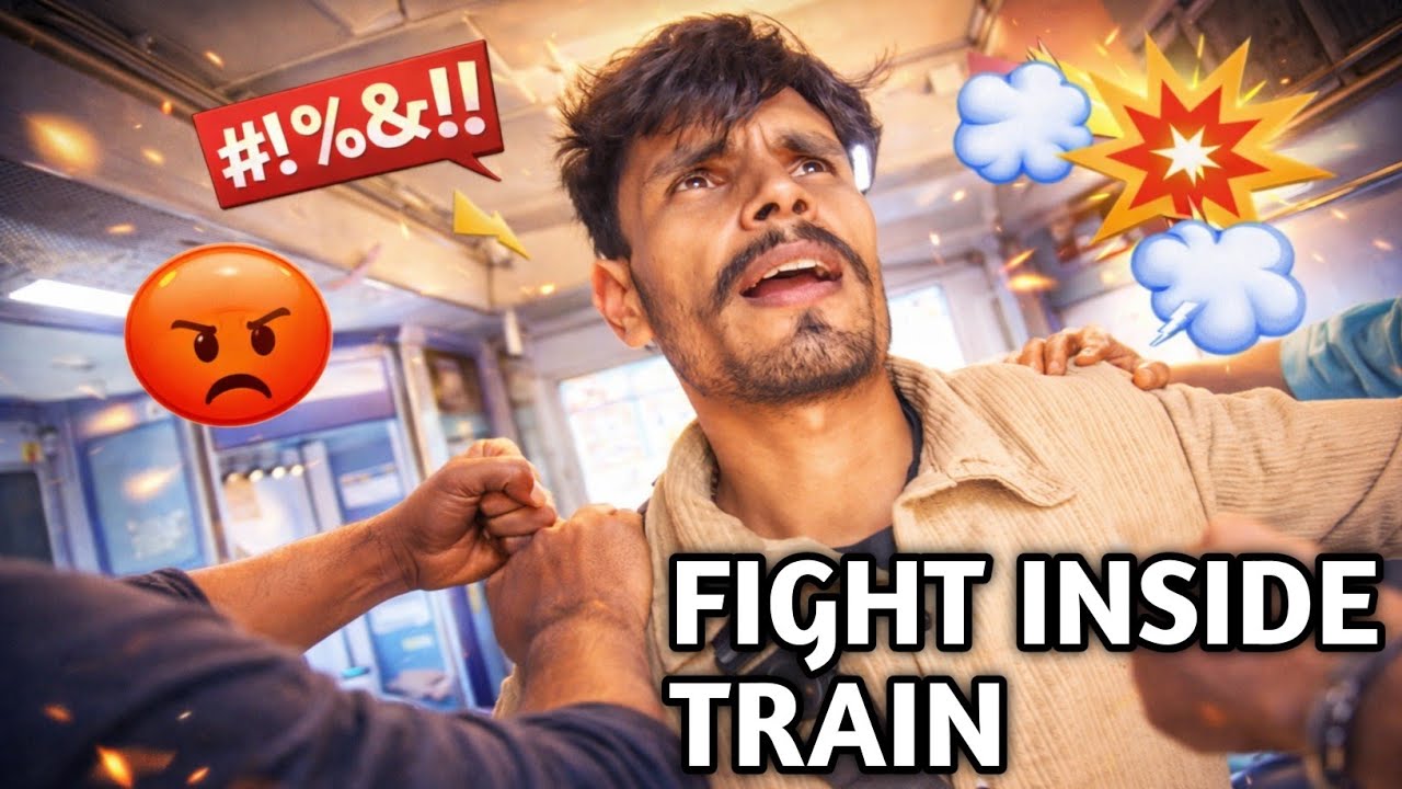 CRAZY FIGHT BETWEEN GIRLS AND BOYS INSIDE TRAIN || TRAIN|| VLOG||