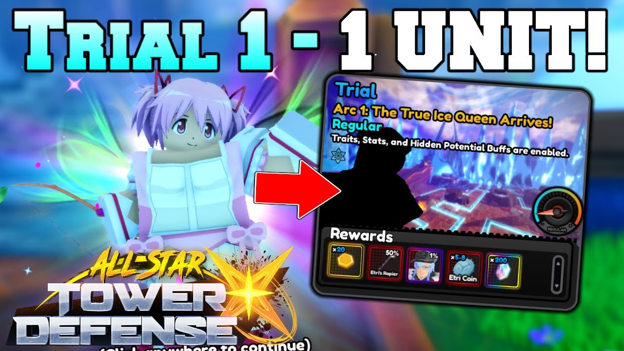 (1 UNIT) | New Meduka DESTROYS Trial 1 in All Star Tower Defense X!