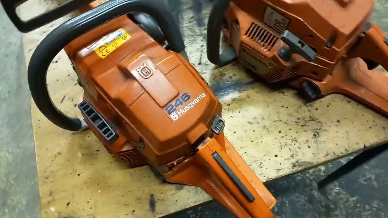 moottorisahojen legenda.husqvarna 246.pikkuveli 136.legend of the chain saws and little brother.