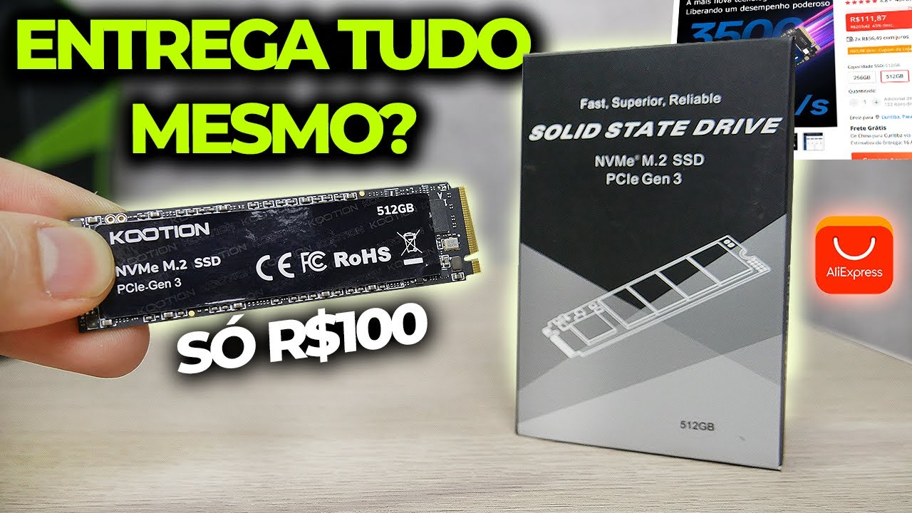 SSD NVME DE 3500MBP/S POR R$100! O SSD KOOTION PROMETE ISSO, MAS ENTREGA DE FATO? SSD KOOTION X15