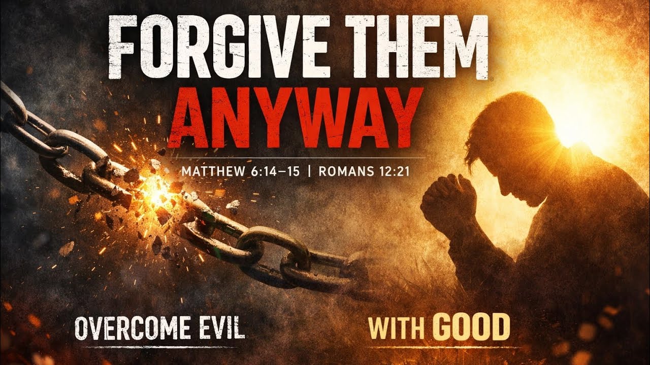 Forgive anyway. Freedom begins when bitterness ends. Choose peace over revenge tonight in Christ.!!