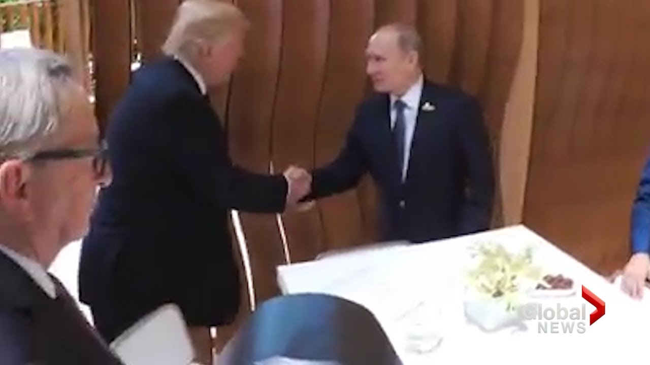 Trump, Putin share warm handshake at G20