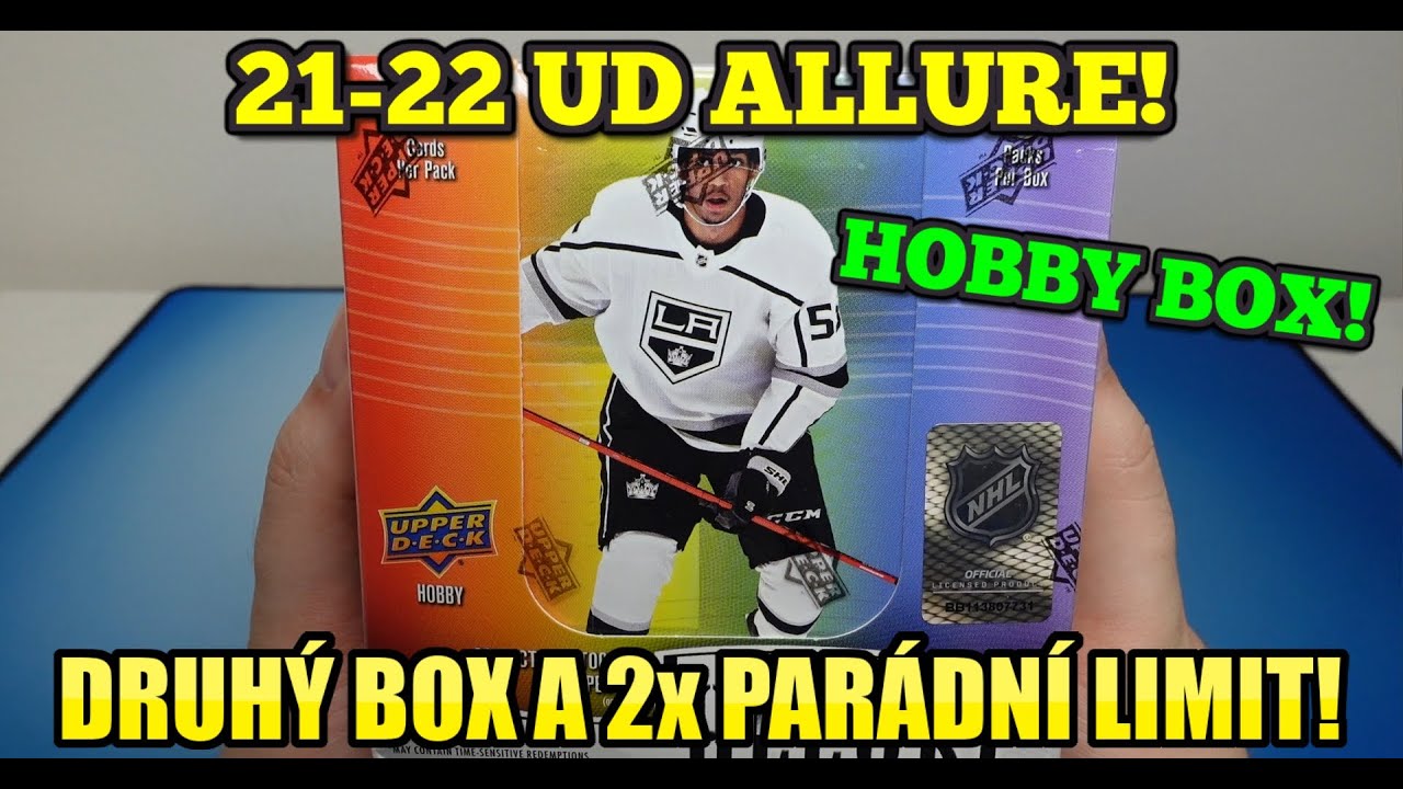 21-22 ALLURE HOBBY BOX BREAK! Oteviráme druhý box Allurek! Hokejové kartičky Upper Deck! Unboxing