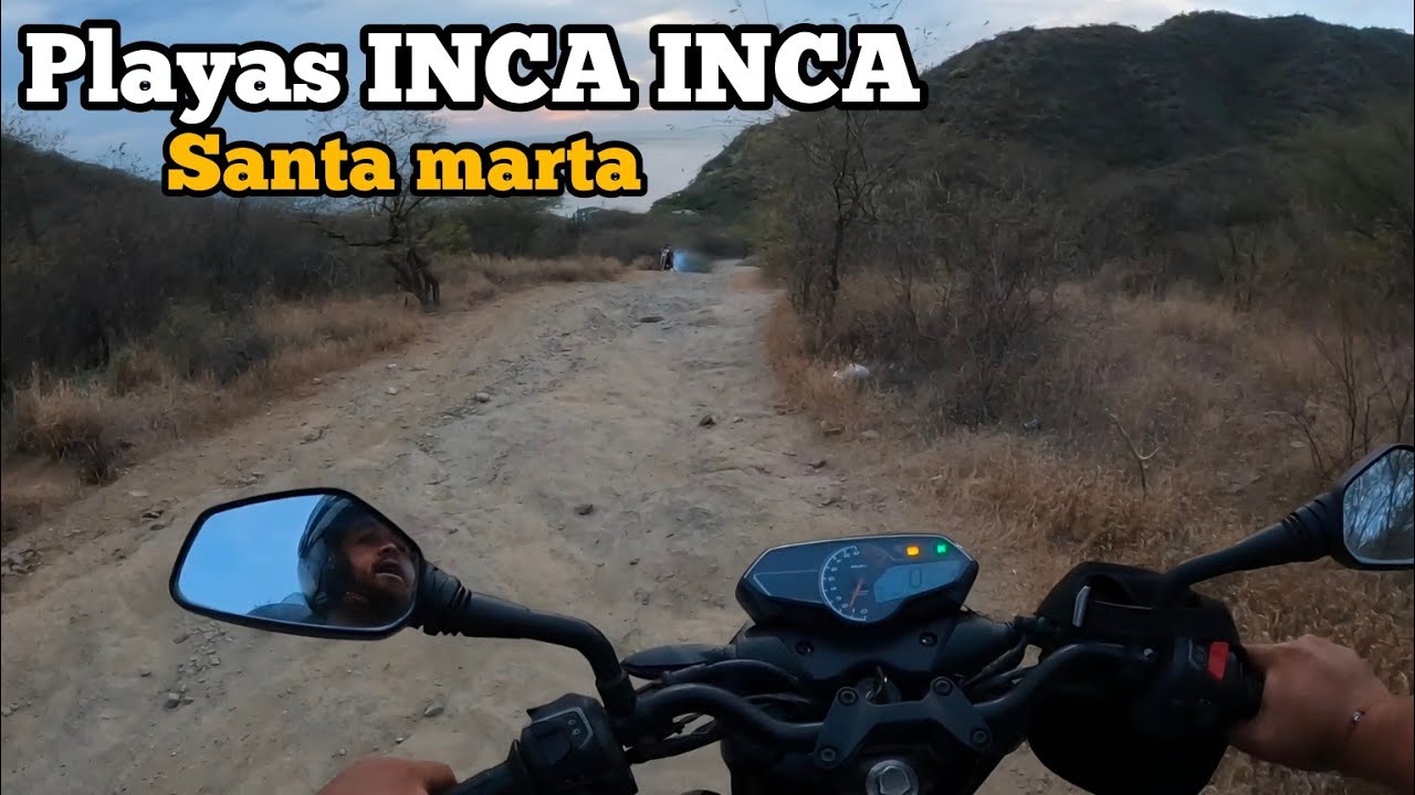 La ruta de como llegar desde el rodadero de Santa marta hasta las playas de INCA INCA