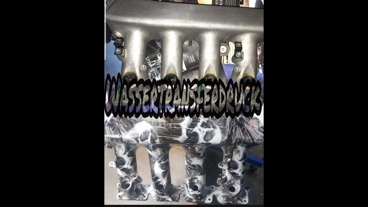 Motorteile mit Wassertransferdruck Folie #Wassertransferdruck #Seefolie