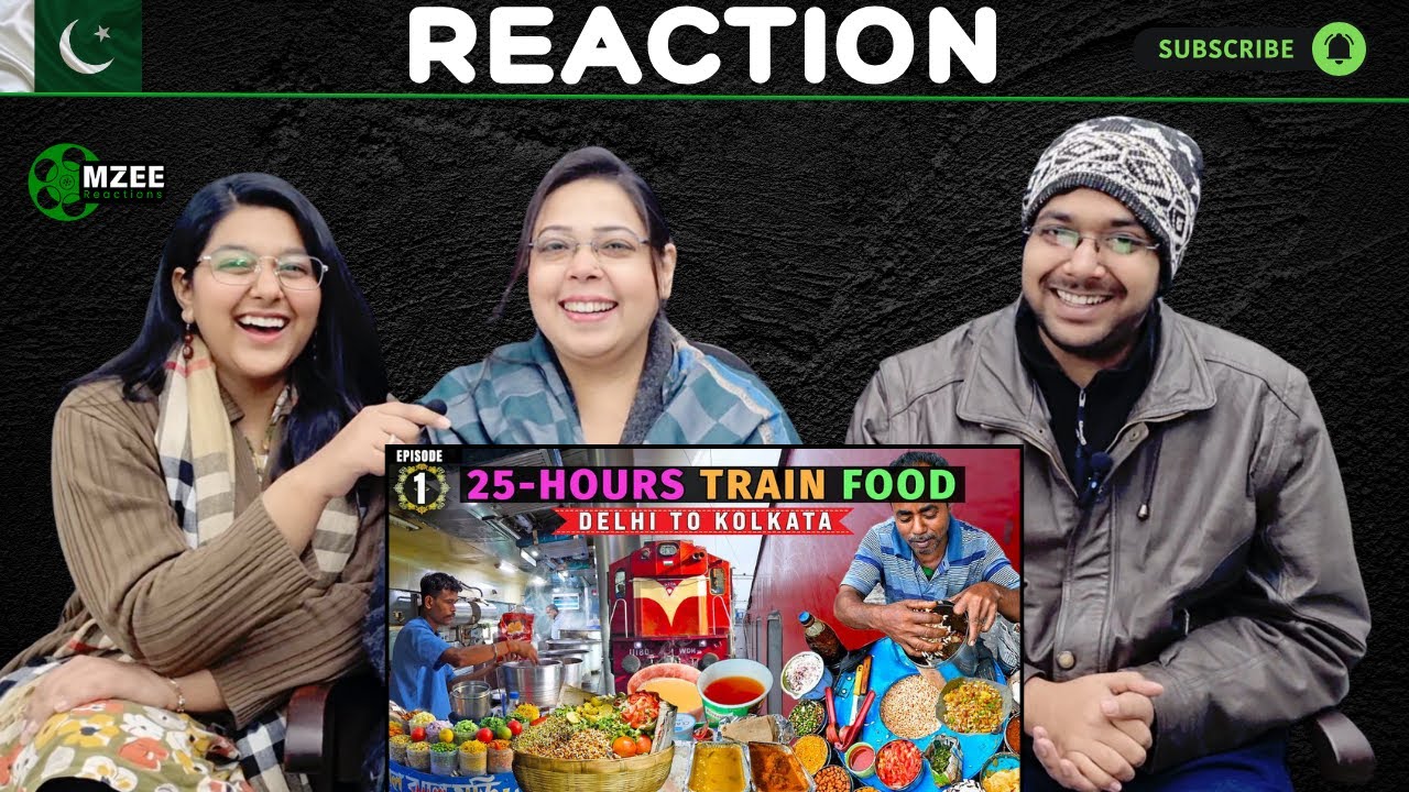 25-Hours of EATING only TRAIN FOOD from DELHI to KOLKATA | Reaction!