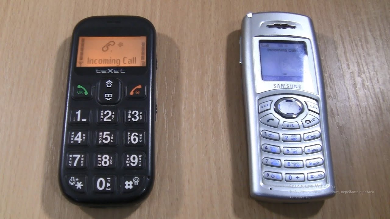 Texet 111 + Samsung c100 Double incoming call