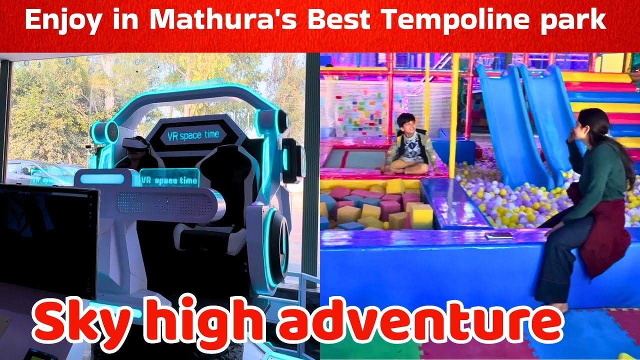 Travel to sky high thrill adventure park mathura 👌👌