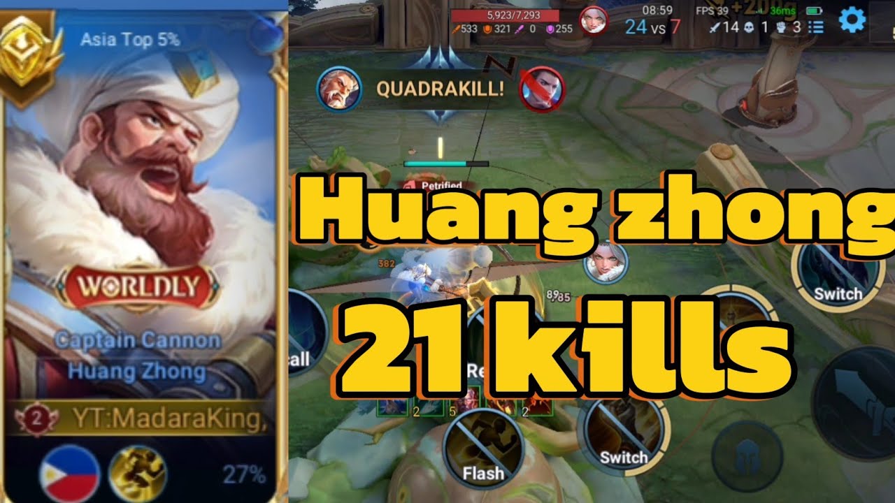TOP 5 ASIA HUANG ZHONG 21KILLS
