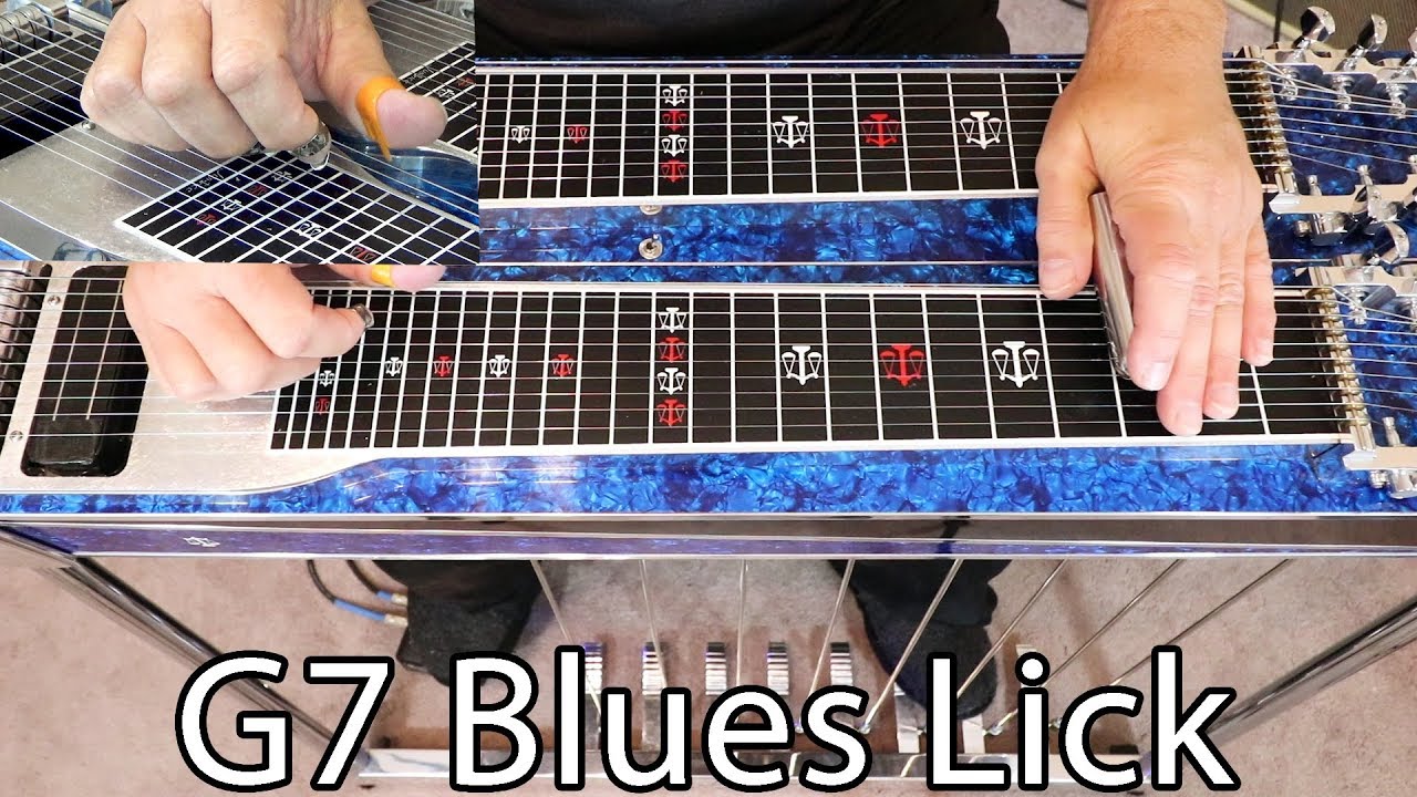 G7 Blues Lick to Help Dexterity | Pedal Steel Guitar Lesson