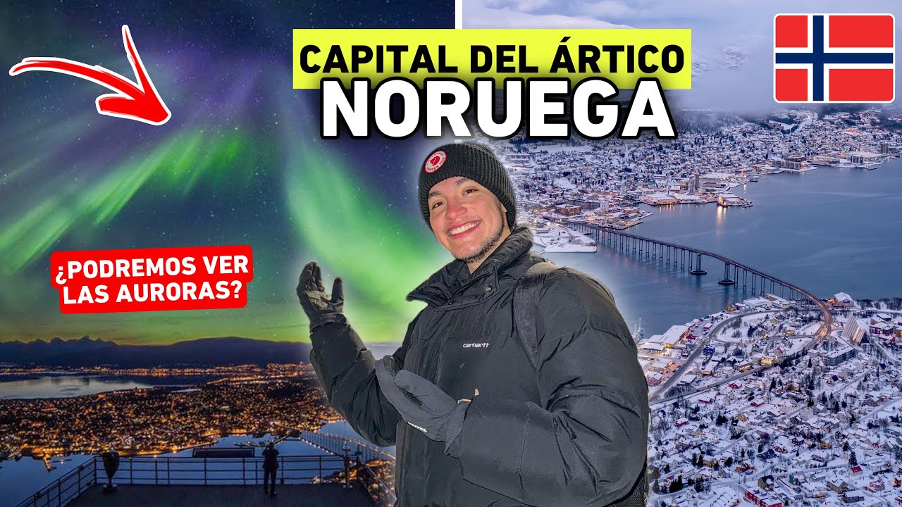 VIAJAMOS hasta esta CIUDAD para ver AURORAS BOREALES 🇳🇴🤩 Tromso