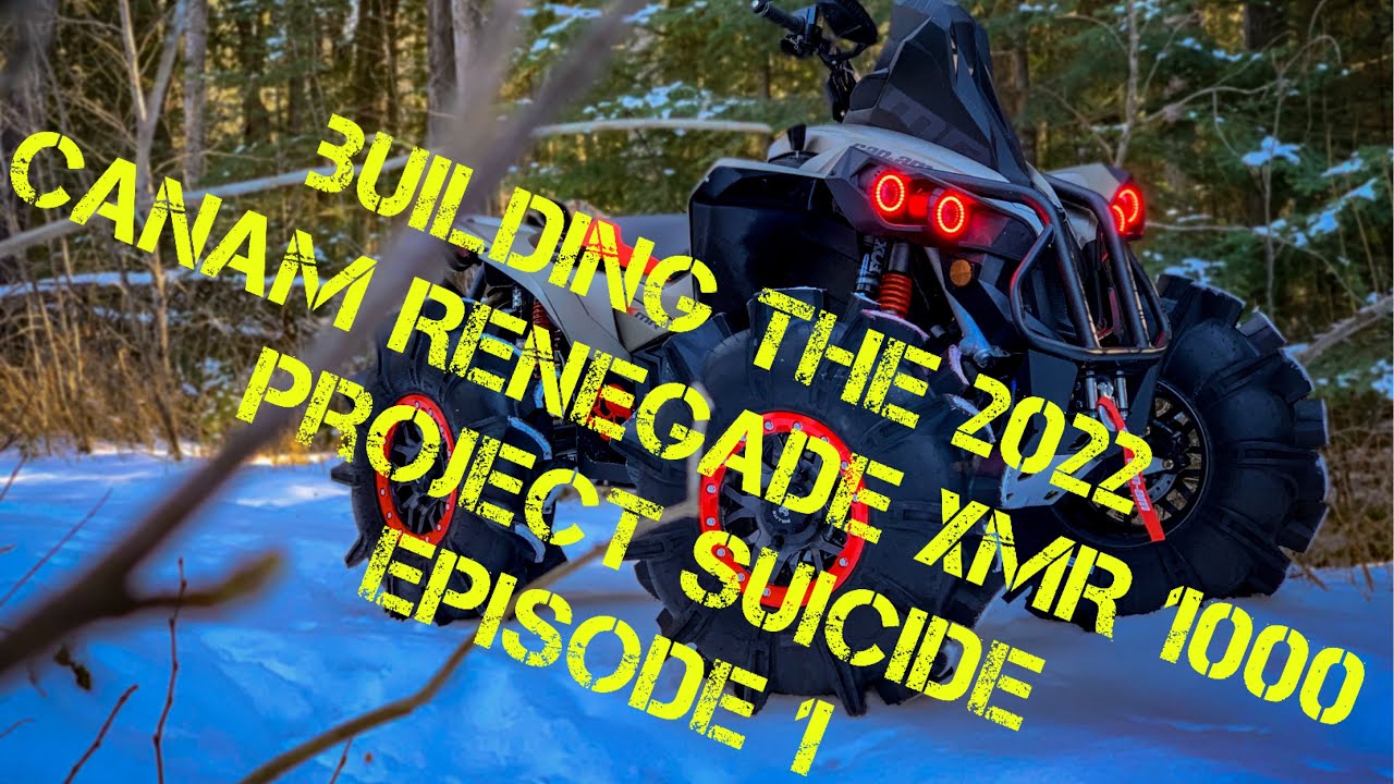 2022 CanAm Renegade 1000 XMR Build - Episode 1 - Project Suicide Installing 34” SATV Assissinators