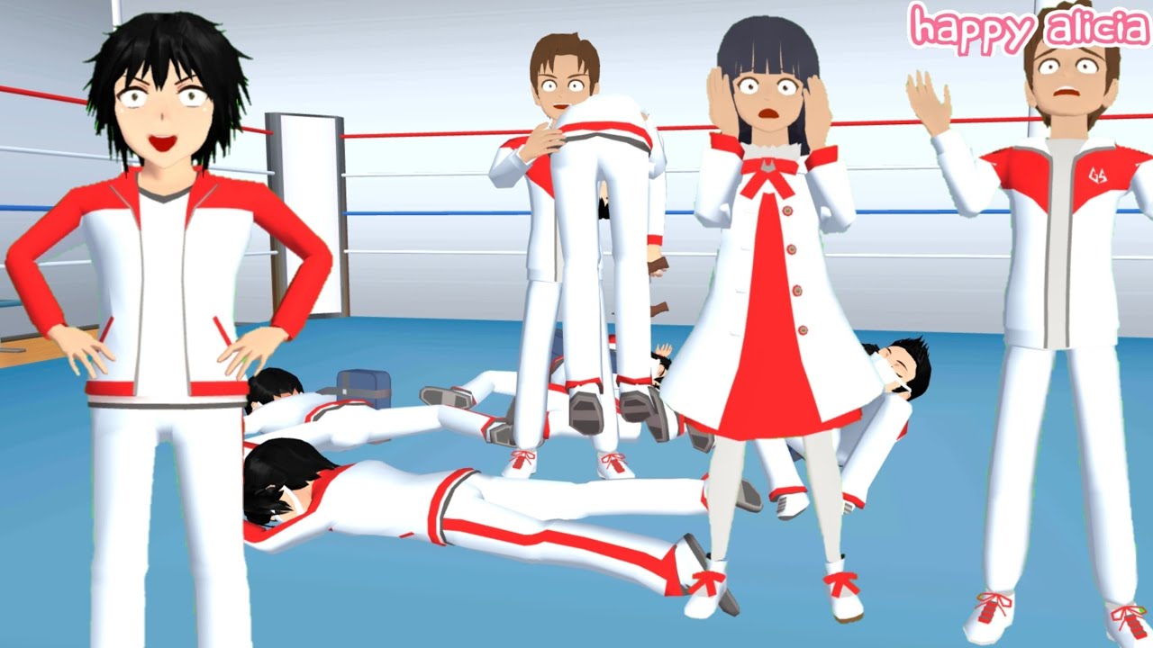 Yuta Mio VS Dodi Boxing Di Gym Lupa Bawa Bekal🤣😱🥊 | Sakura School Simulator | Happy Alicia