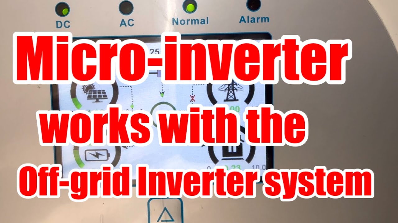 MICRO-INVERTER works with DEYE HYBRID ON/OFF SOLAR POWER INVERTER!