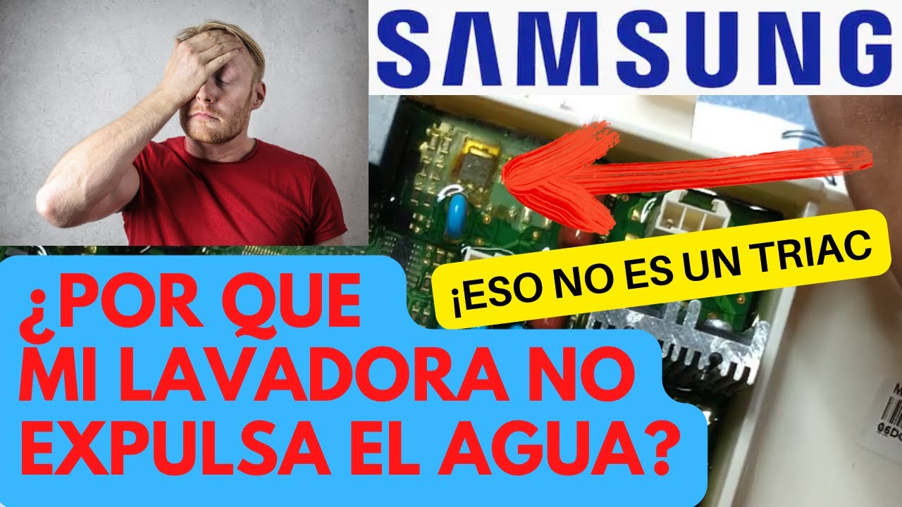 Esta Lavadora Samsung No expulsa el agua, tampoco exprime, te enseño como lo solucione...