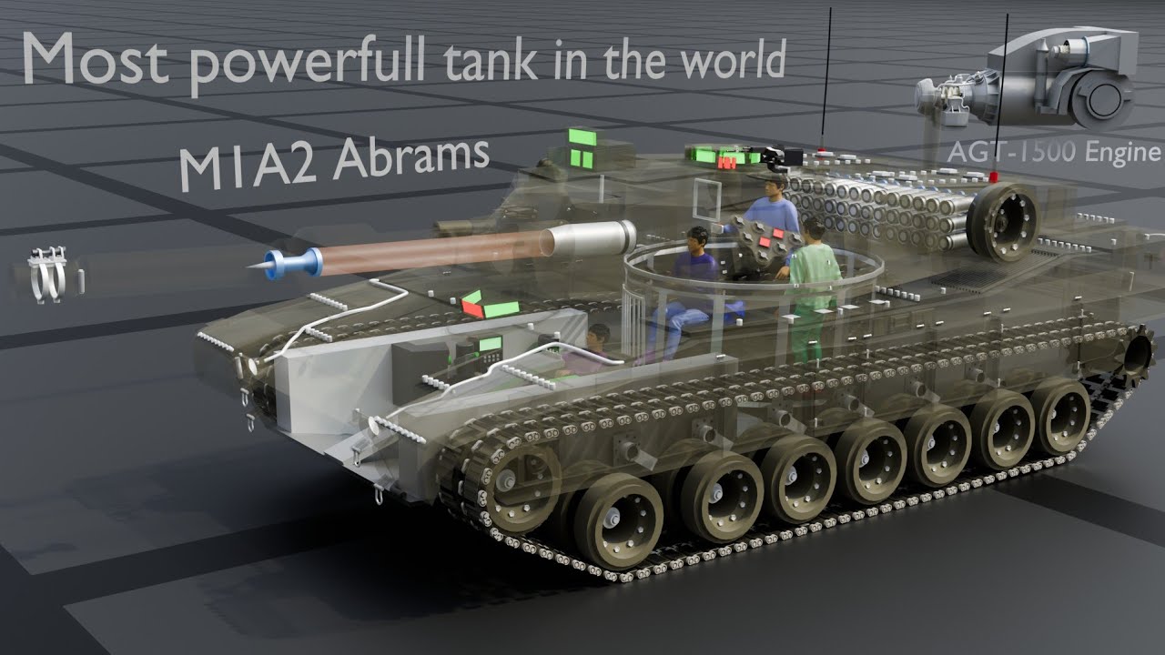 Как работает танк? Танк M1A2 Abrams!