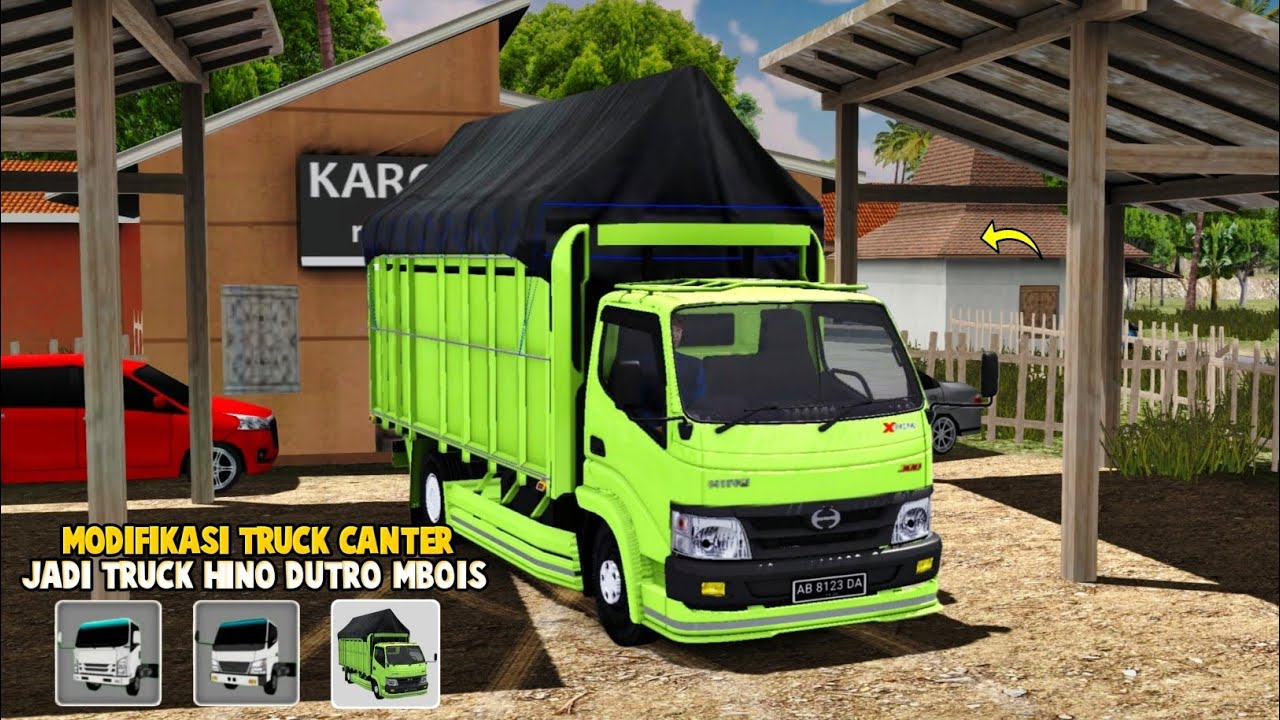 Rombak Truck Canter Jadi Truck Hino Dutro🔥Untuk Muat Cabai Ke Restoran Emak🗿ES Truck Simulator ID
