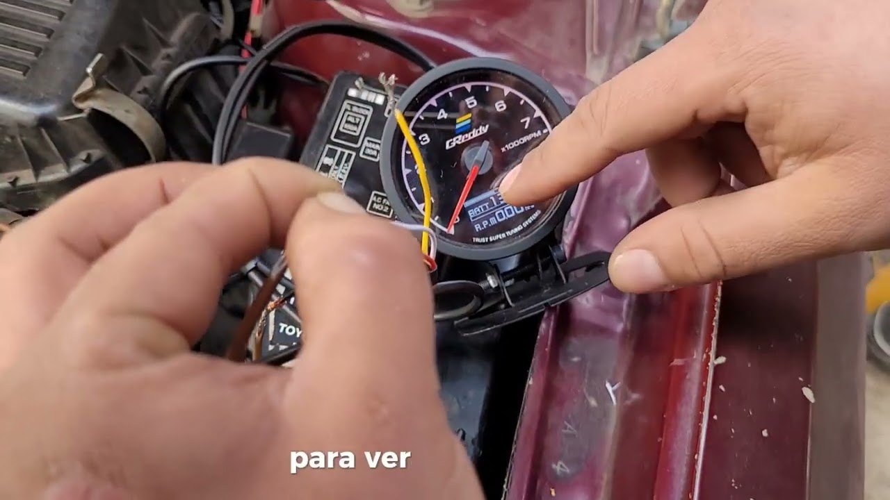 Instalación Marcador RPM y Voltimetro Toyota Tercel 97 -Reloj Greddy