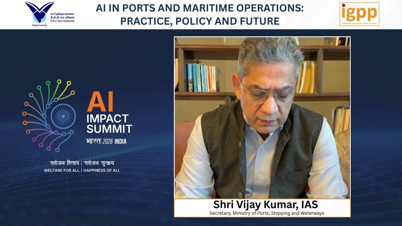 Shri Vijay Kumar, IAS, Secretary, Ministry of Ports, Shipping and Waterways | India AI Pre-Event.