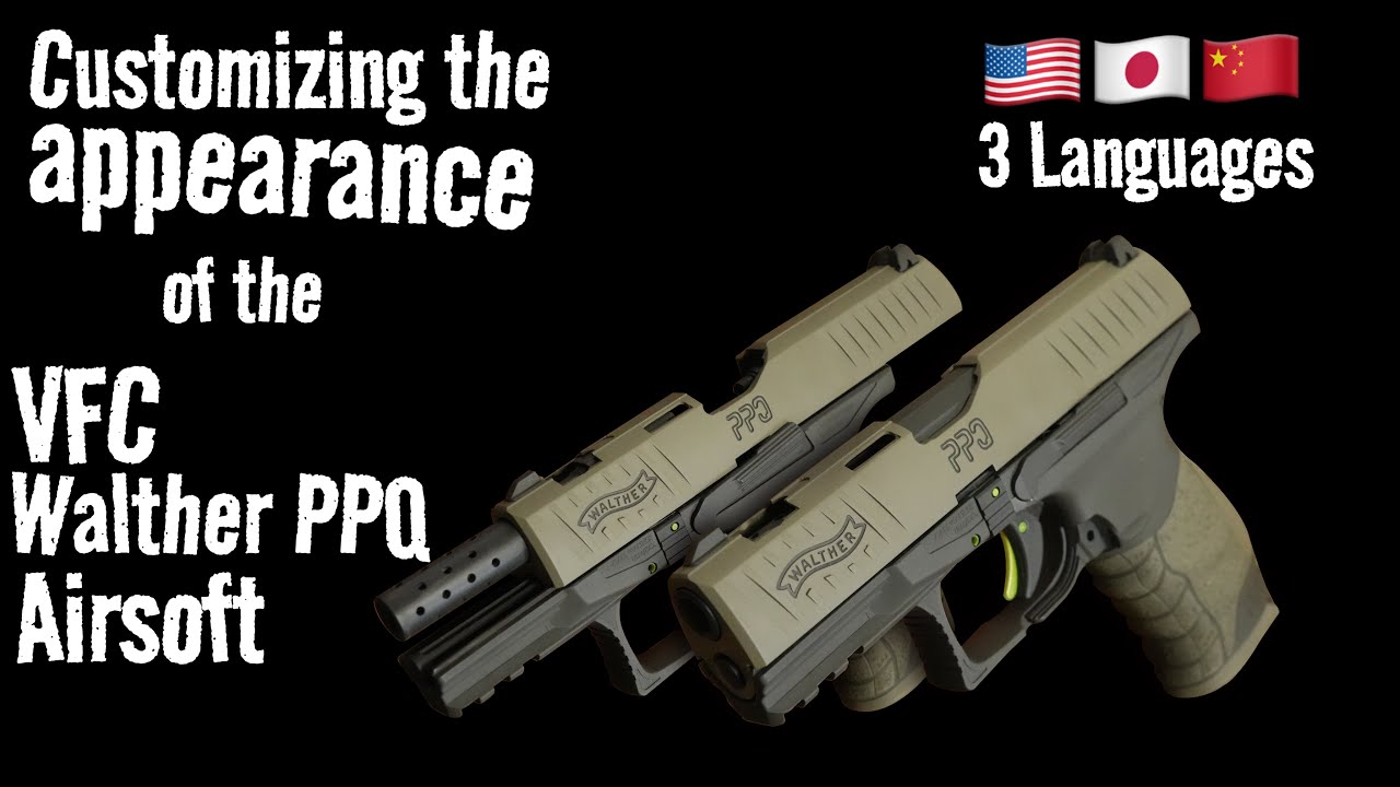 Customizing the appearance of the VFC Walther PPQ Airsoft pistol using Cerakote